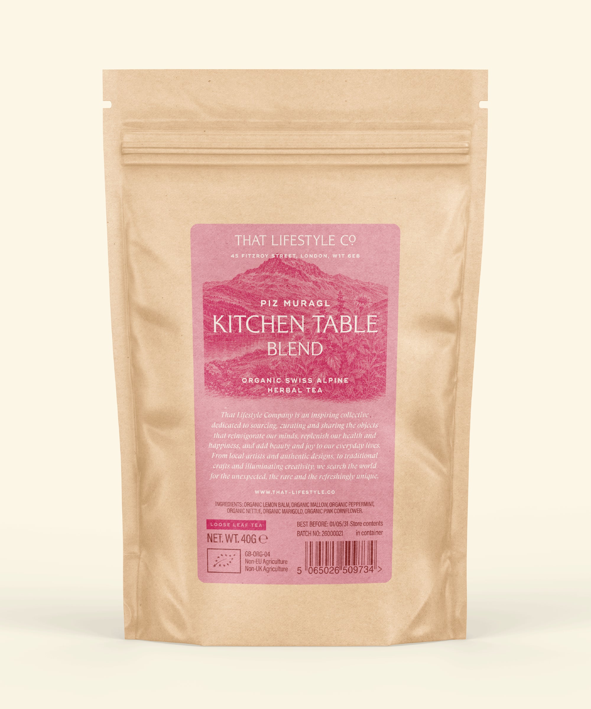 Organic Kitchen Table Blend — Loose Leaf Refill Pouch
