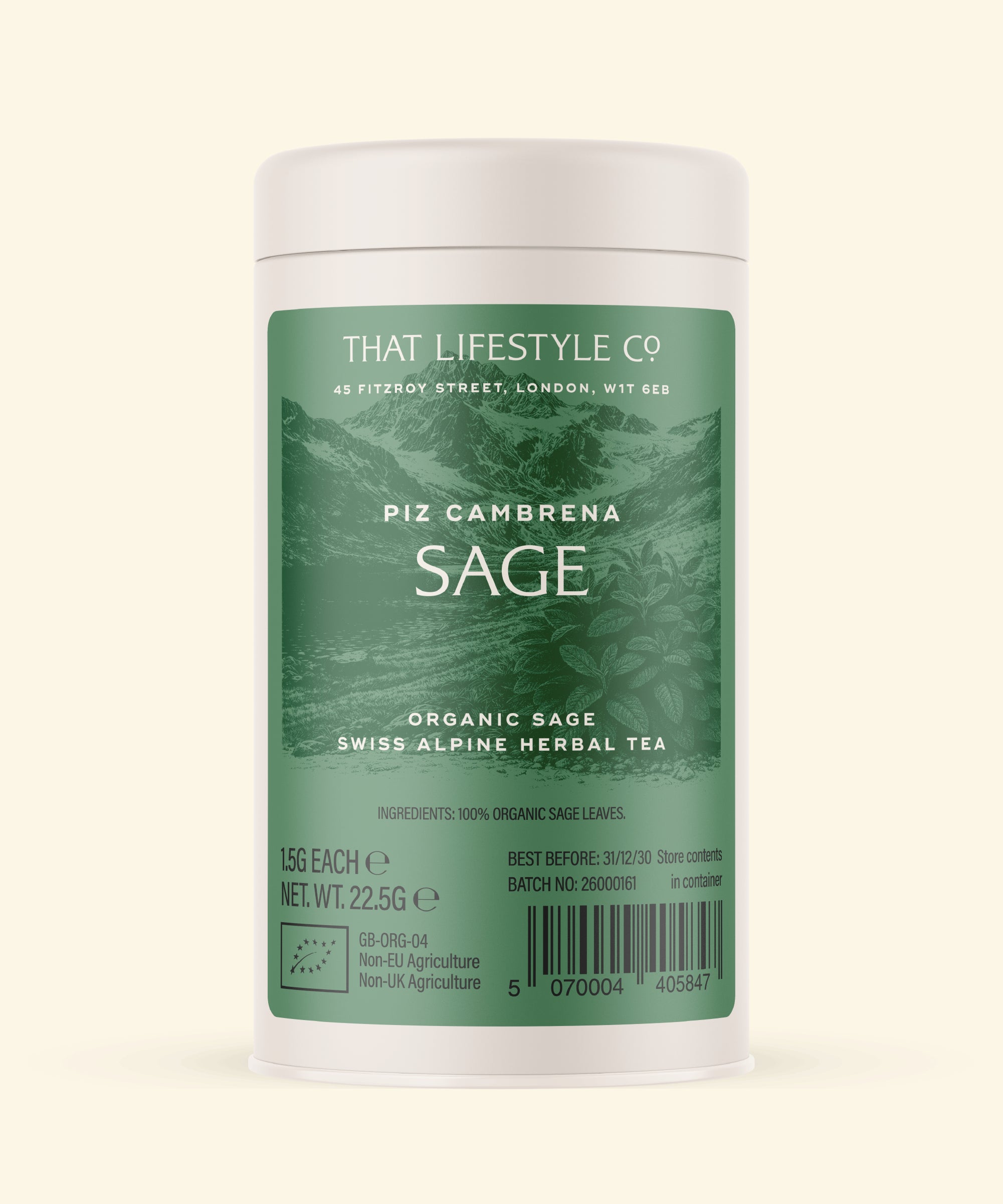 Organic Alpine Sage — 15 Bags