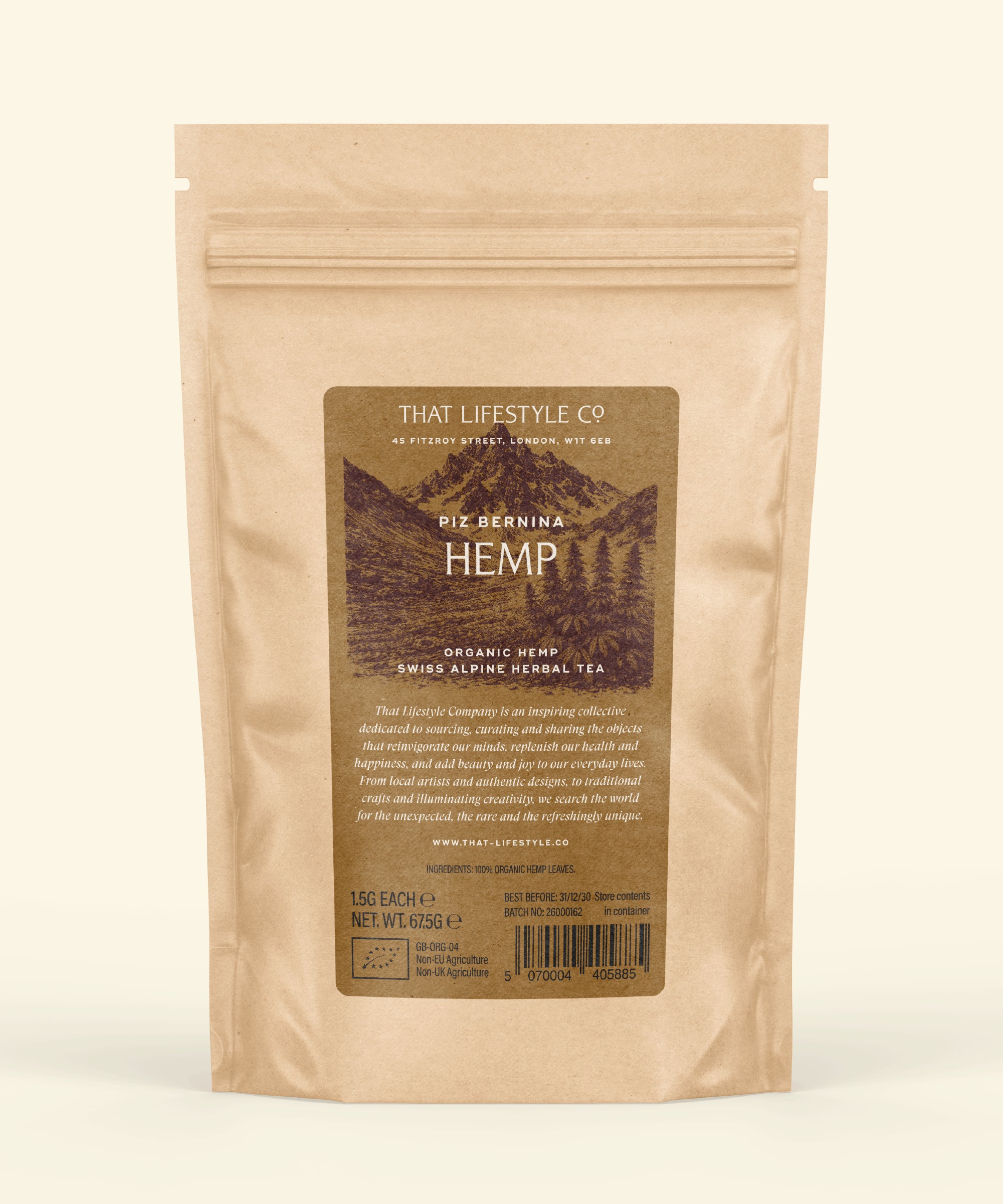 Organic Alpine Hemp — 45 Bag Refill