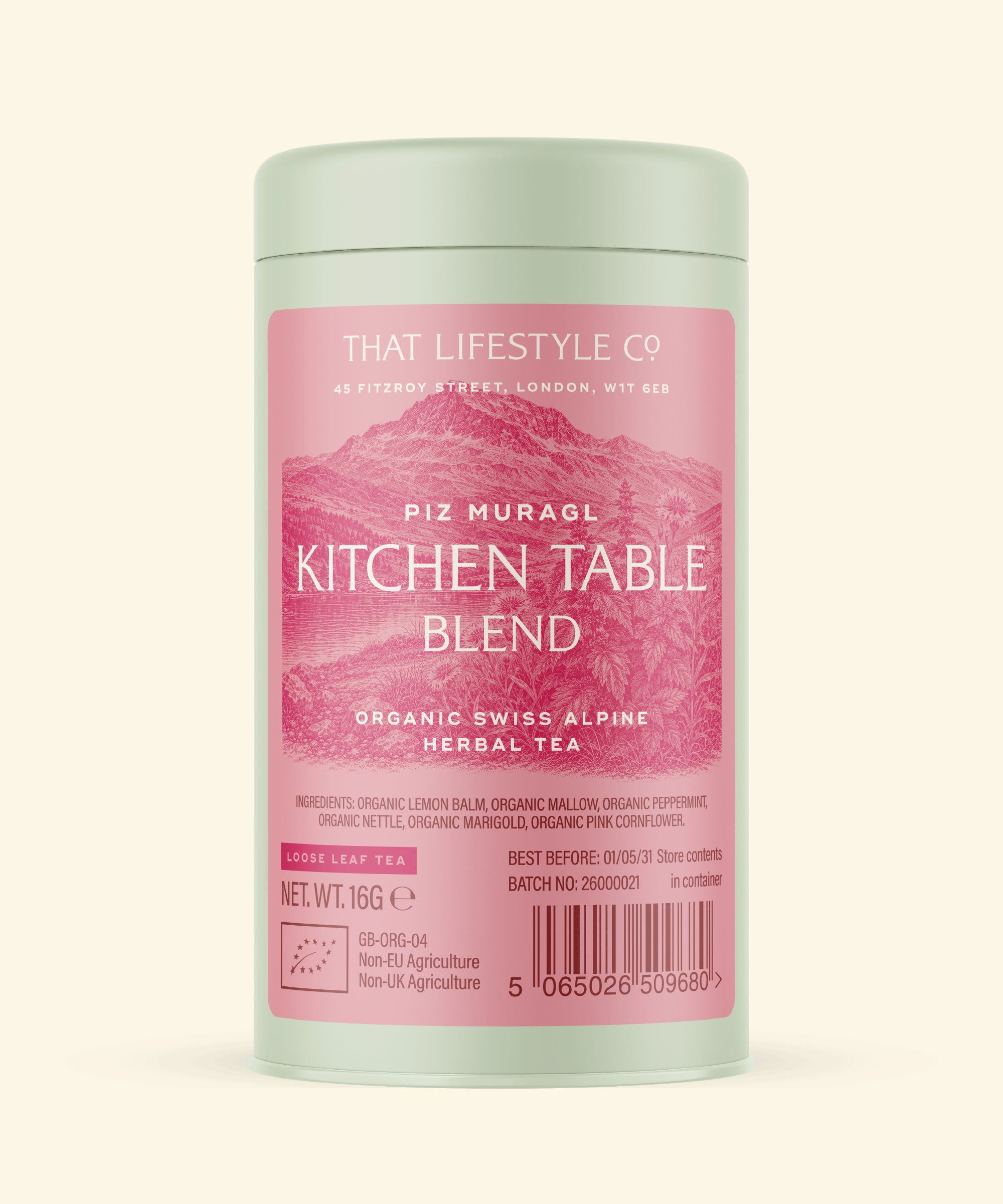 Organic Kitchen Table Blend — Loose Leaf Tin
