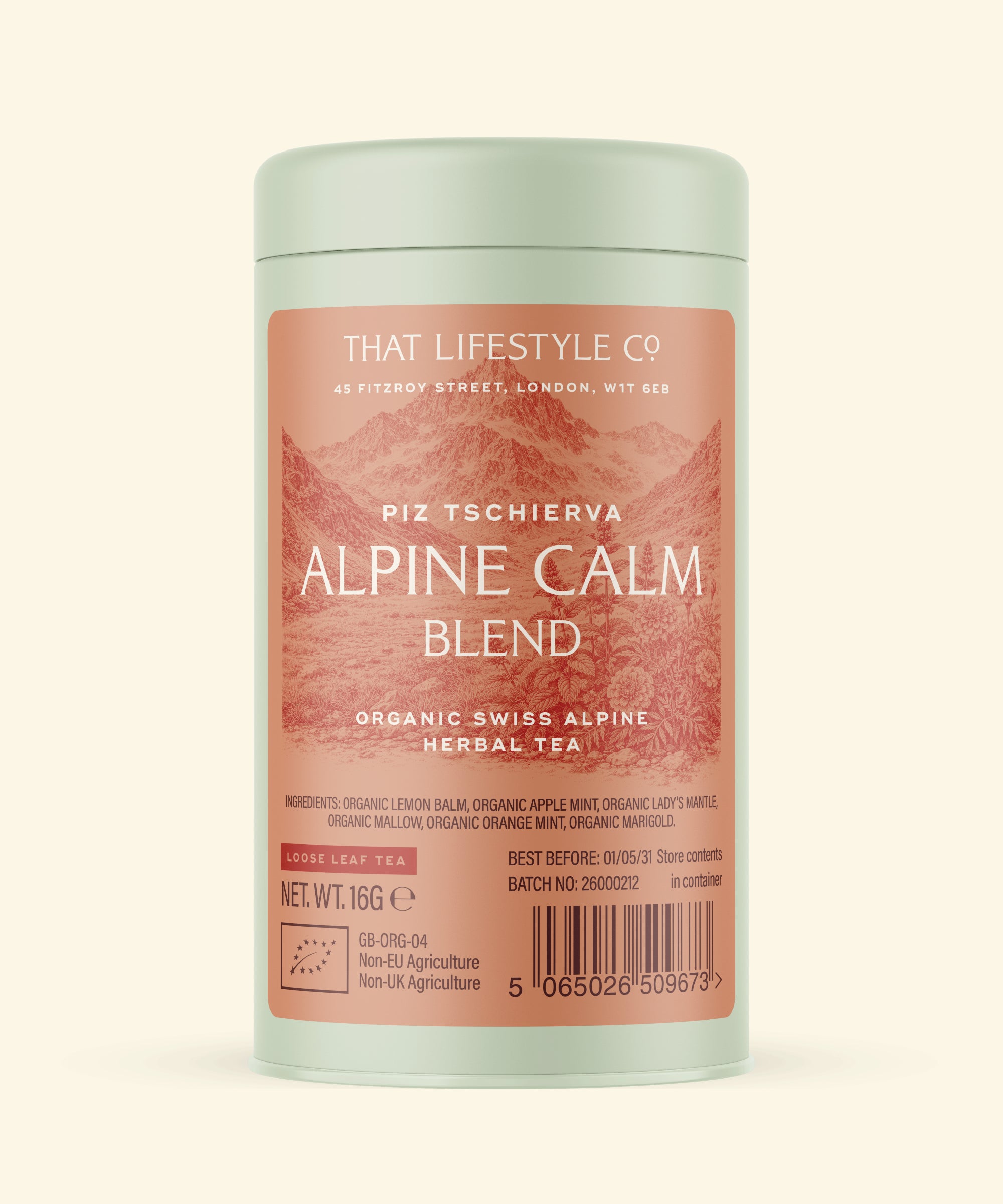 Organic Alpine Calm Blend — Loose Leaf Tin