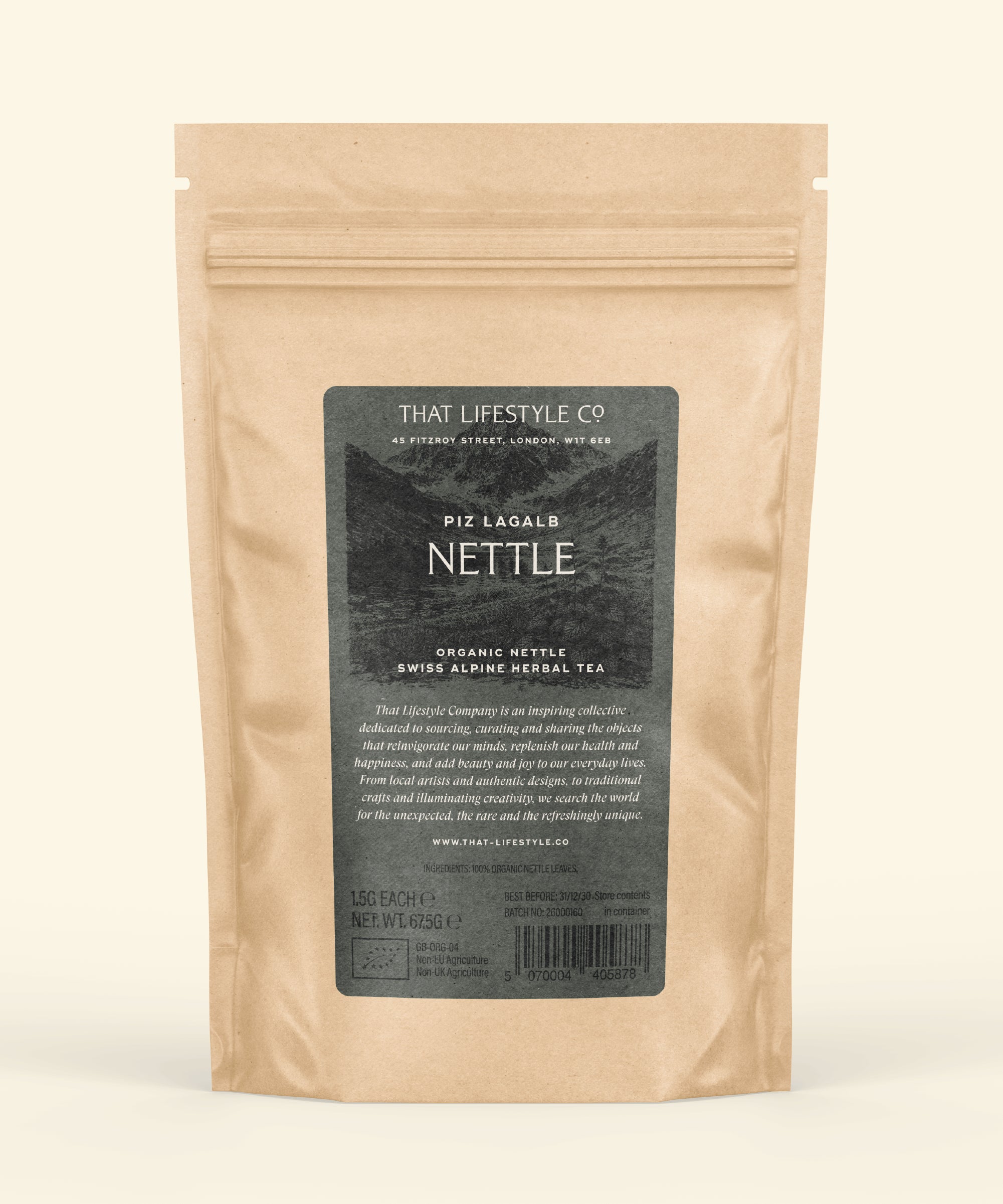 Organic Alpine Nettle — 45 Bag Refill