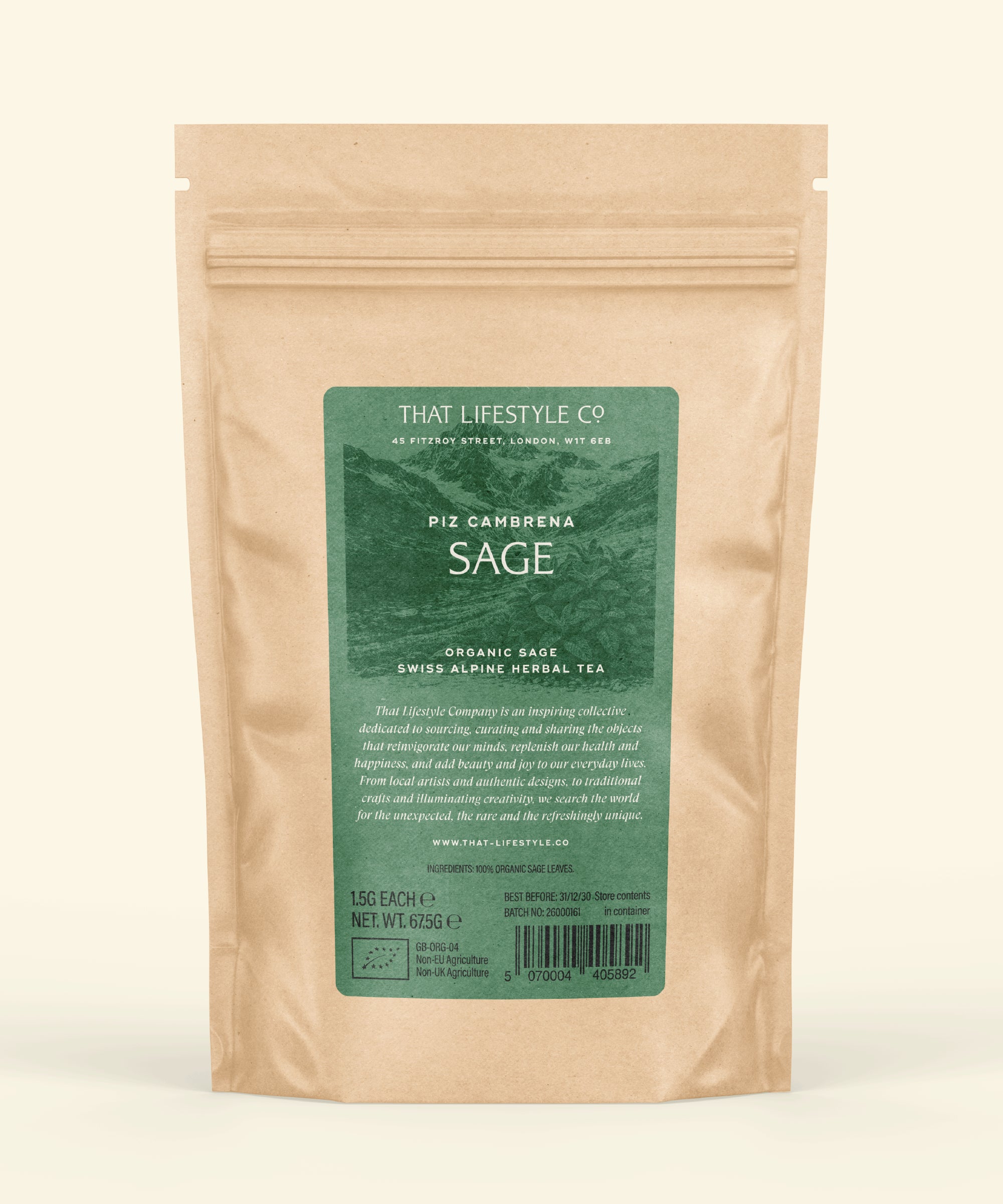 Organic Alpine Sage — 45 Bag Refill