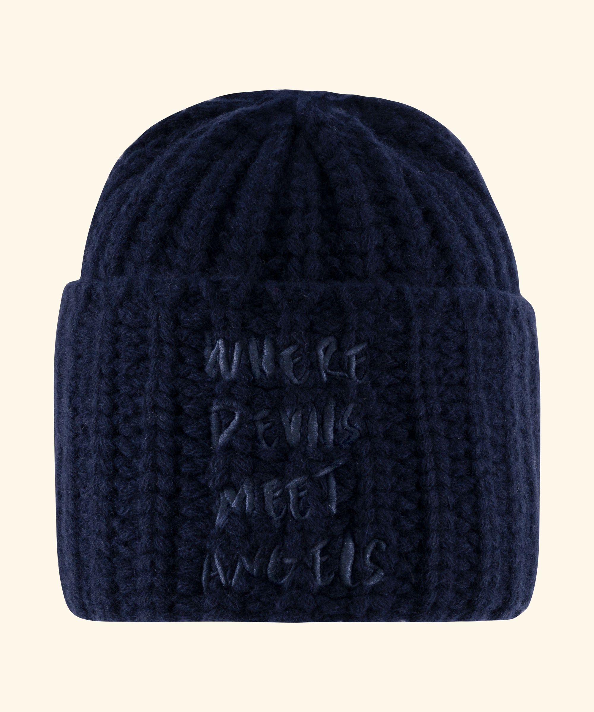 Armani Neve Beanie Hat Blue