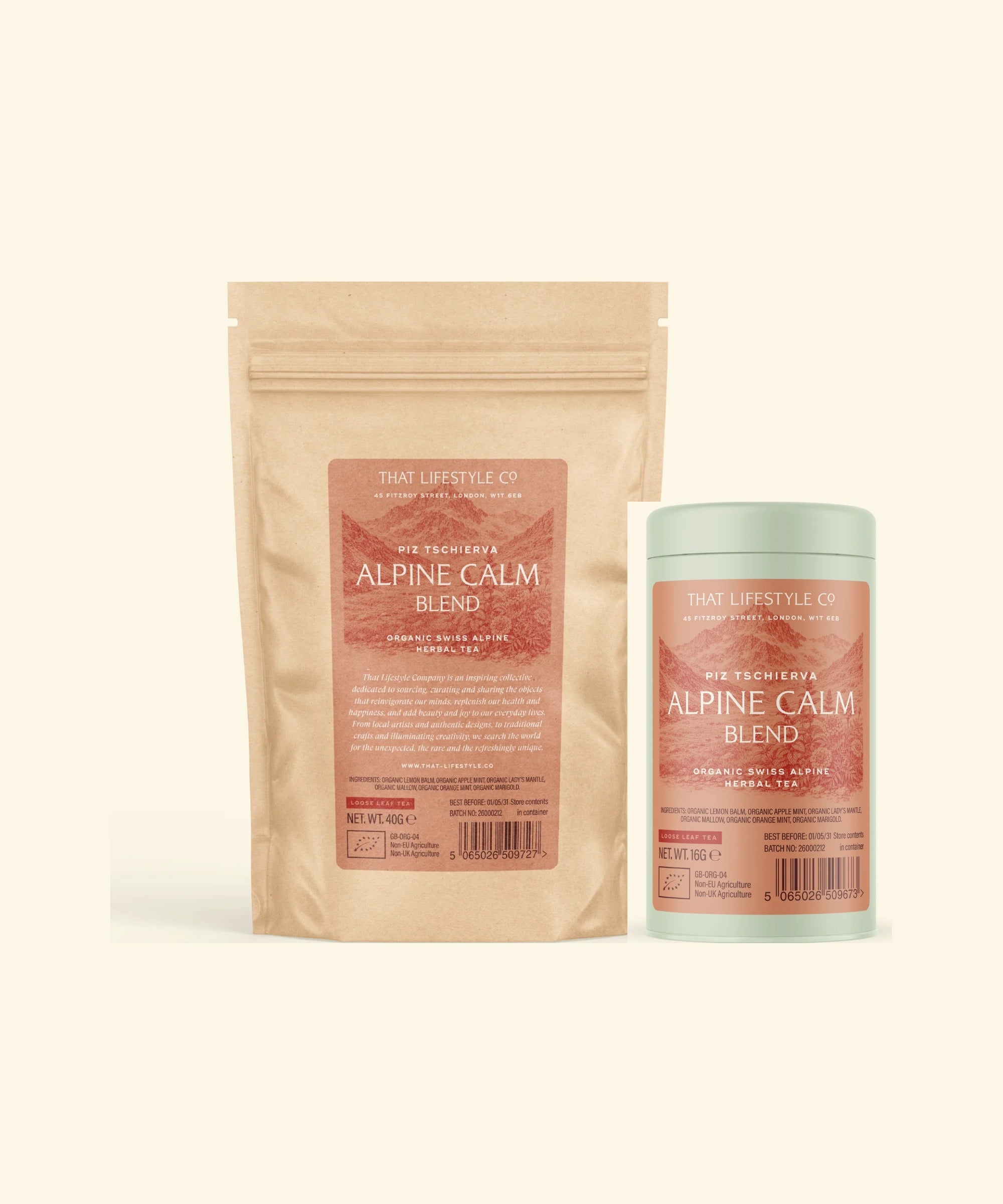 Alpine Calm Blend Loose Leaf Bundle - Tin & Refill