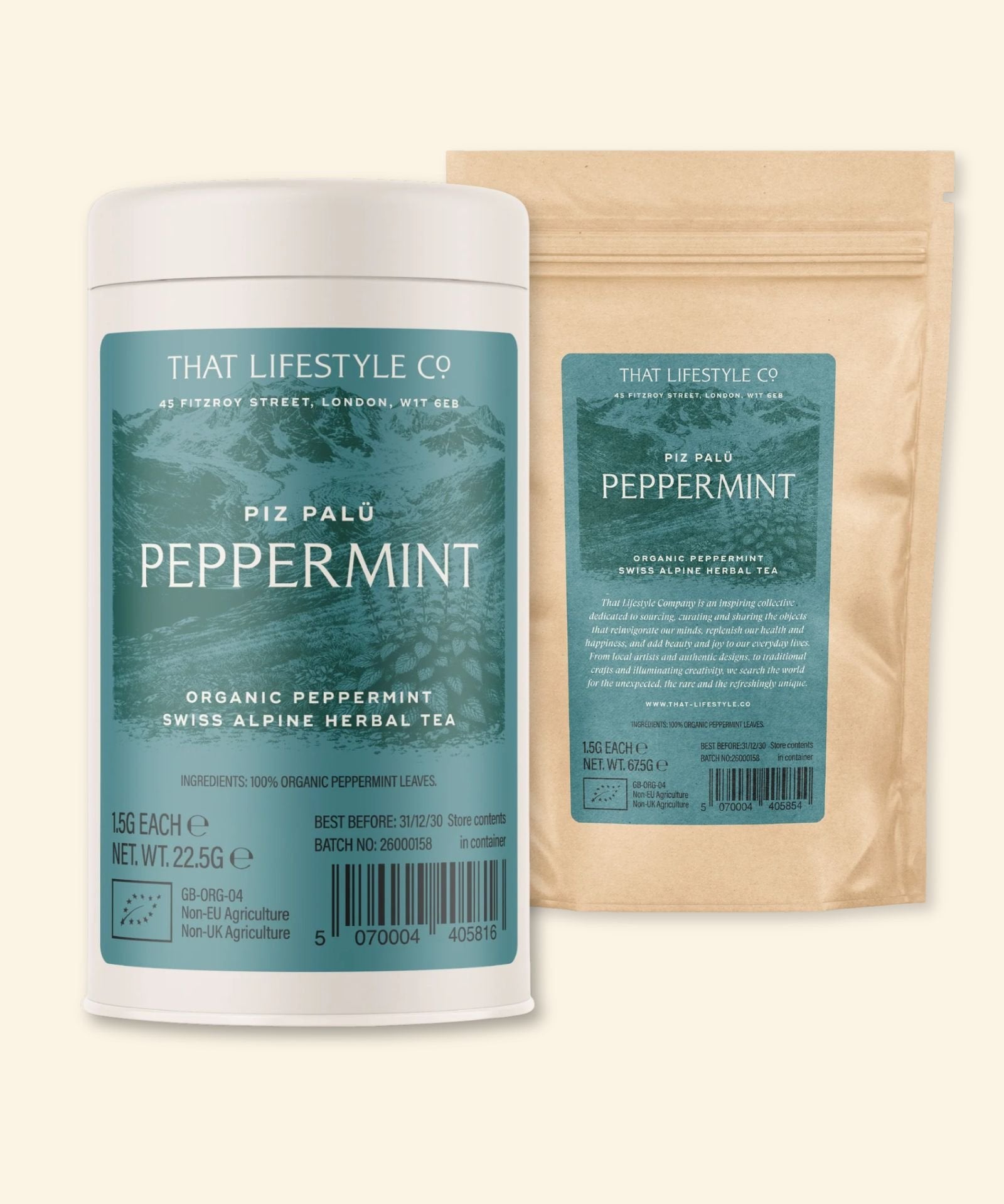 Alpine Peppermint Herbal Tea Bundle - 60 Bags