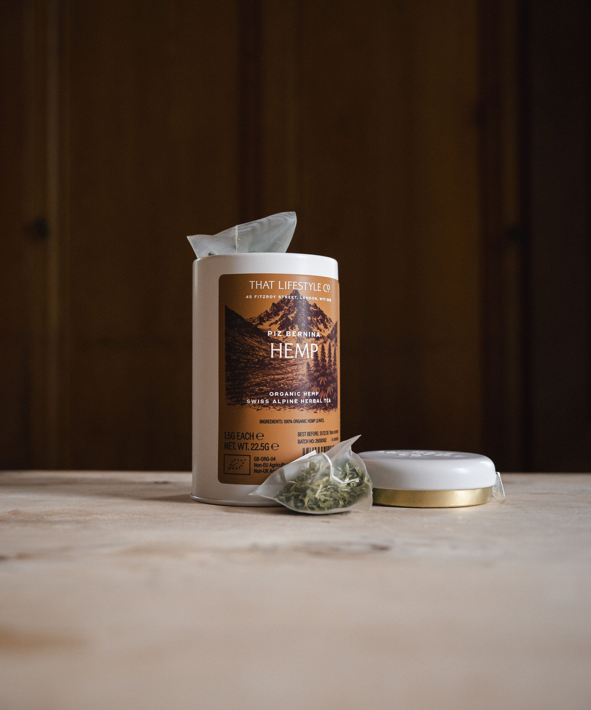 Organic Alpine Hemp Herbal Tea — 15 Bags