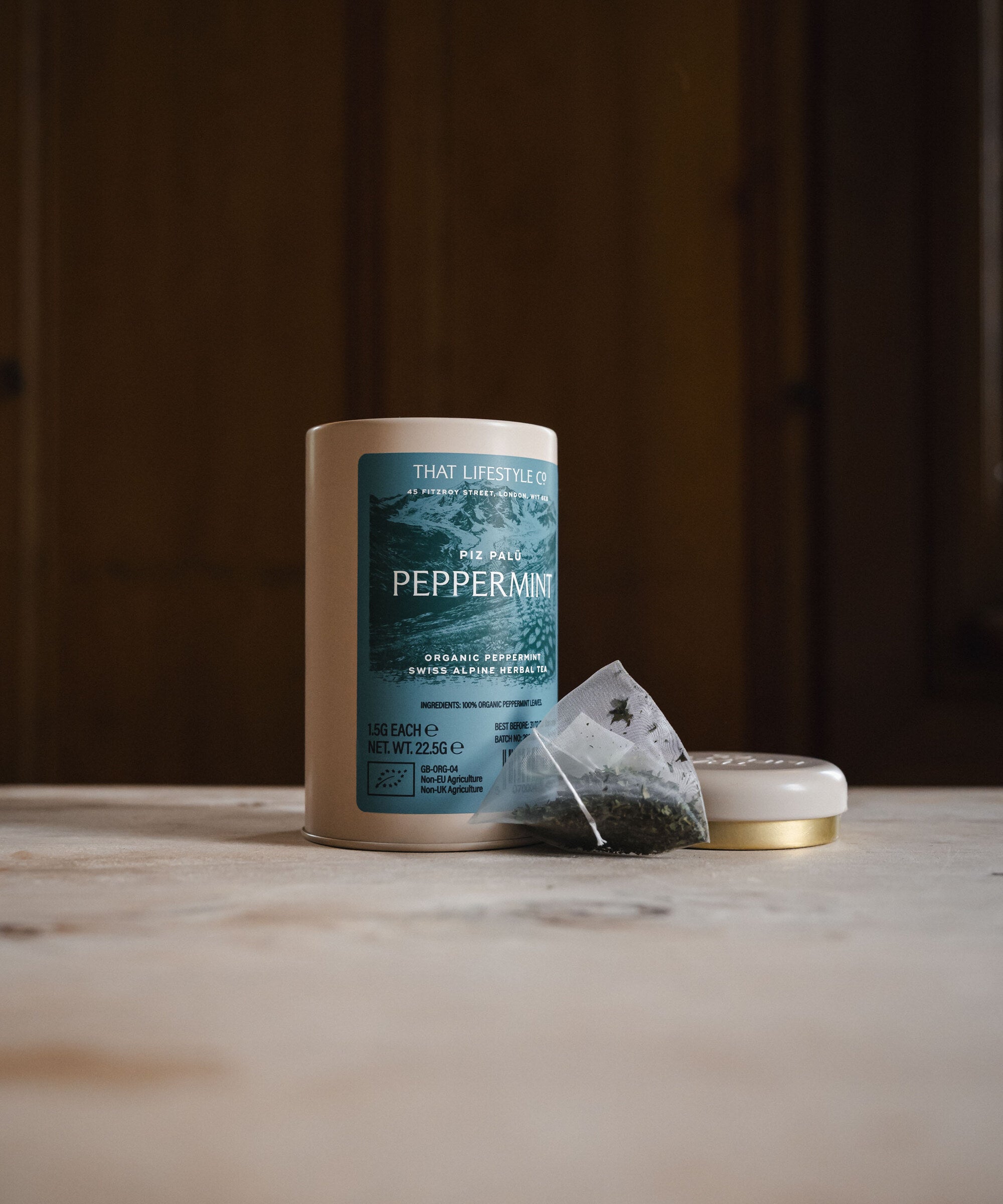 Organic Alpine Peppermint Herbal Tea — 15 Bags