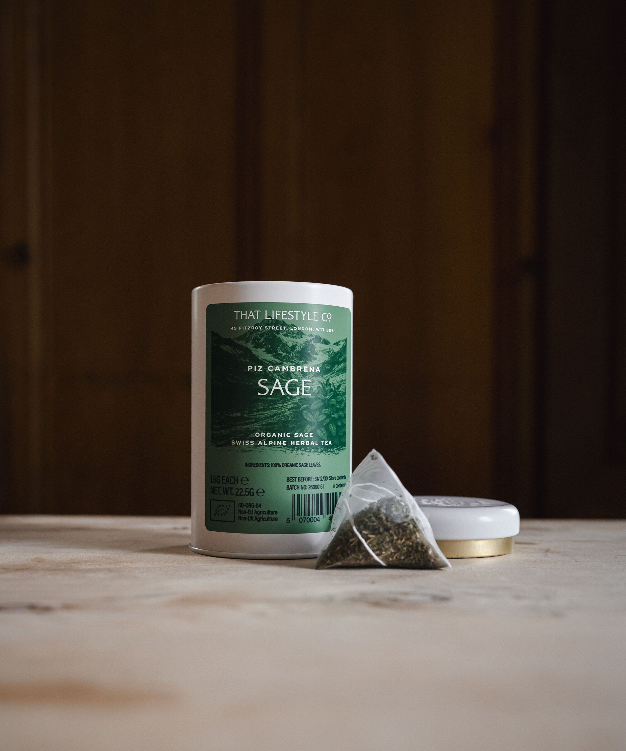 Organic Alpine Sage Herbal Tea — 15 Bags